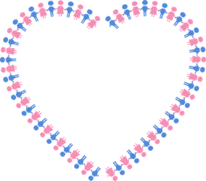 Gender Symbols Heart Shape