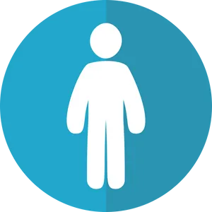 Generic Blue Person Icon PNG
