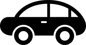Generic Car Silhouette Side View PNG image