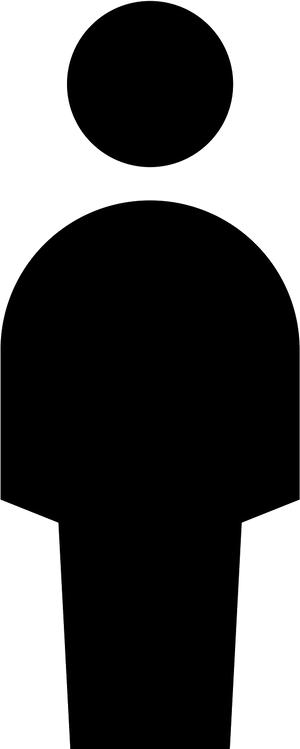 Generic Human Silhouette Profile PNG
