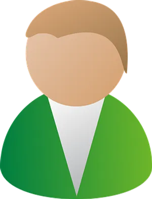 Generic User Icon Green Shirt