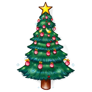 Gentle Christmas Tree Picture Png 06252024 PNG image