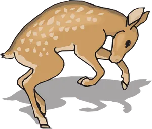 Gentle Fawn Illustration PNG image