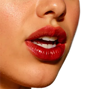 Gentle Lip Bite Portrayal Png Des PNG image