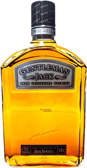 Gentleman Jack Rare Tennessee Whiskey Bottle PNG image