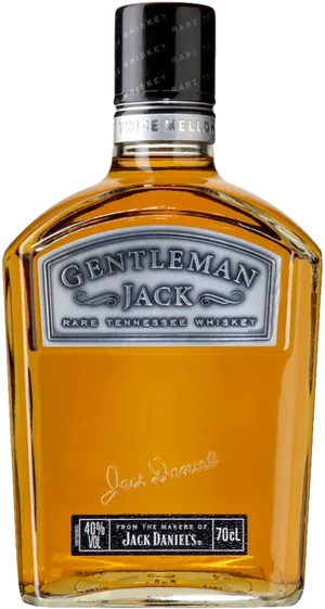 Gentleman Jack Rare Tennessee Whiskey Bottle PNG image