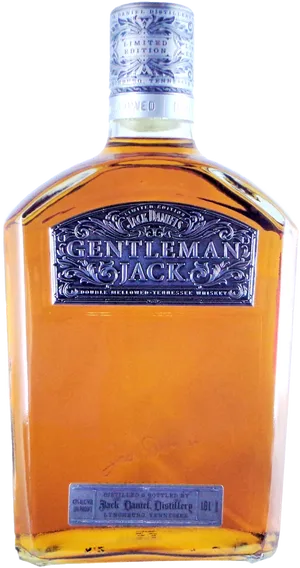 Gentleman Jack Whiskey Bottle PNG