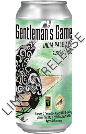 Gentlemans Game I P A Beer Can PNG image