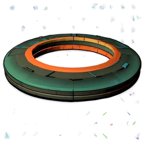 Geometric 3d Circle Shape PNG Oqn3
