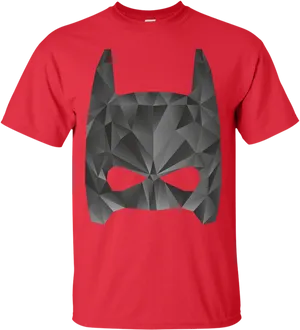 Geometric Batman Mask Tshirt Design PNG