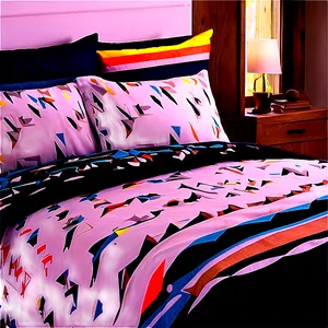 Geometric Bed Sheets PNG 06282024