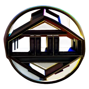 Geometric Bookshelf PNG 44