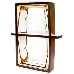 Geometric Bookshelf PNG Agr