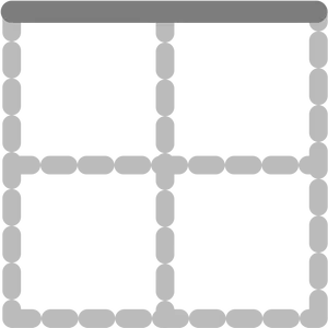 Geometric Chain Border Design PNG image