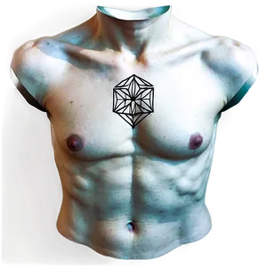 Geometric Chest Tattoo Ideas Png 39 PNG image