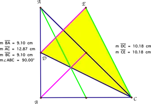 Geometric Construction Right Triangleand Rhombus PNG image