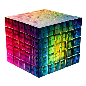 Geometric Cube PNG 05242024