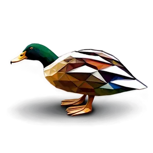 Geometric Duck PNG 05032024