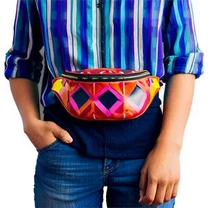 Geometric Fanny Pack PNG 06212024