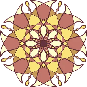 Geometric Floral Mandala Pattern