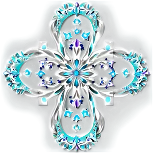Geometric Floral Pattern PNG 06202024