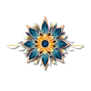 Geometric Flower Design PNG 17 PNG