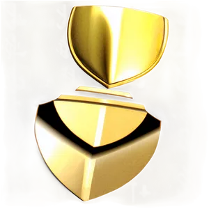 Geometric Gold Plate PNG Rwl