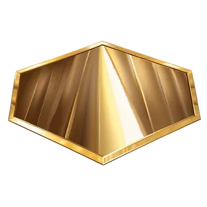 Geometric Gold Plate PNG Rxn57 PNG