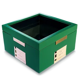 Geometric Green Box PNG 06292024