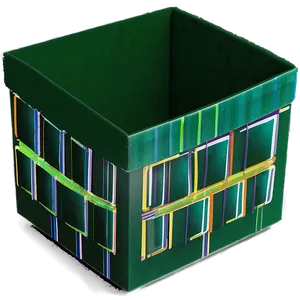 Geometric Green Box PNG 06292024