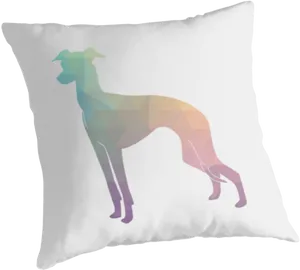 Geometric Greyhound Cushion Design PNG image