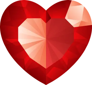 Geometric Heart Design PNG image