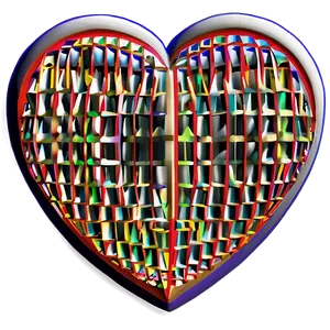 Geometric Heart Drawing PNG 05252024
