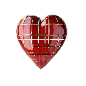 Geometric Heart Pattern PNG A