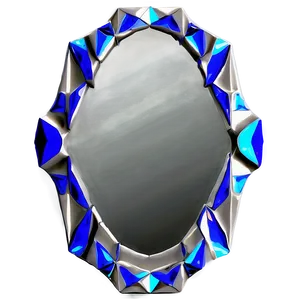 Geometric Mirror Frame PNG Ujh