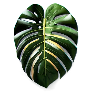 Geometric Monstera Design PNG Ldh21