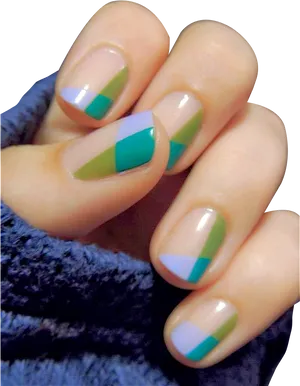 Geometric Nail Art Design