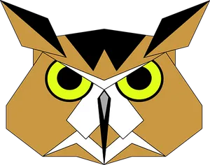 Geometric Owl Artwork