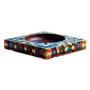 Geometric Pattern Ashtray PNG Lhl11 PNG