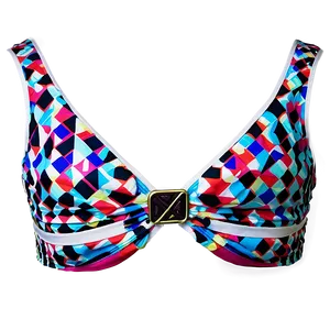 Geometric Pattern Bikini Top PNG 31 PNG