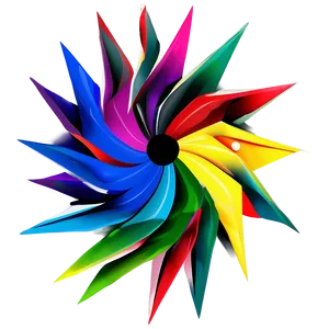Geometric Pattern Pinwheel PNG 06282024