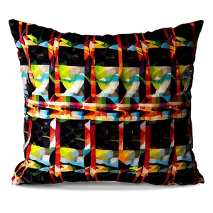 Geometric Pattern Throw Pillow Png 06282024 PNG image