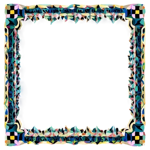 Geometric Photo Border PNG Wrt98