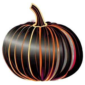 Geometric Pumpkin Silhouette PNG Vlv