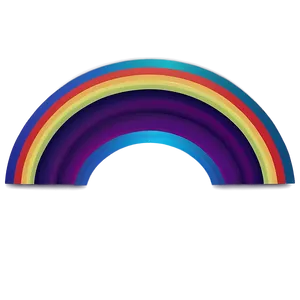 Geometric Rainbow Arc Png 06262024 PNG image