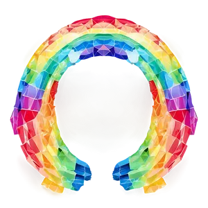 Geometric Rainbow Arc Png 88 PNG image