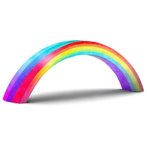 Geometric Rainbow Arc Png Elk75 PNG image