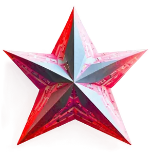 Geometric Red Star PNG 05232024 PNG