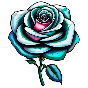 Geometric Rose Tattoo Concept Png 05252024 PNG image