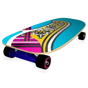 Geometric Skateboard Deck Art PNG 06282024